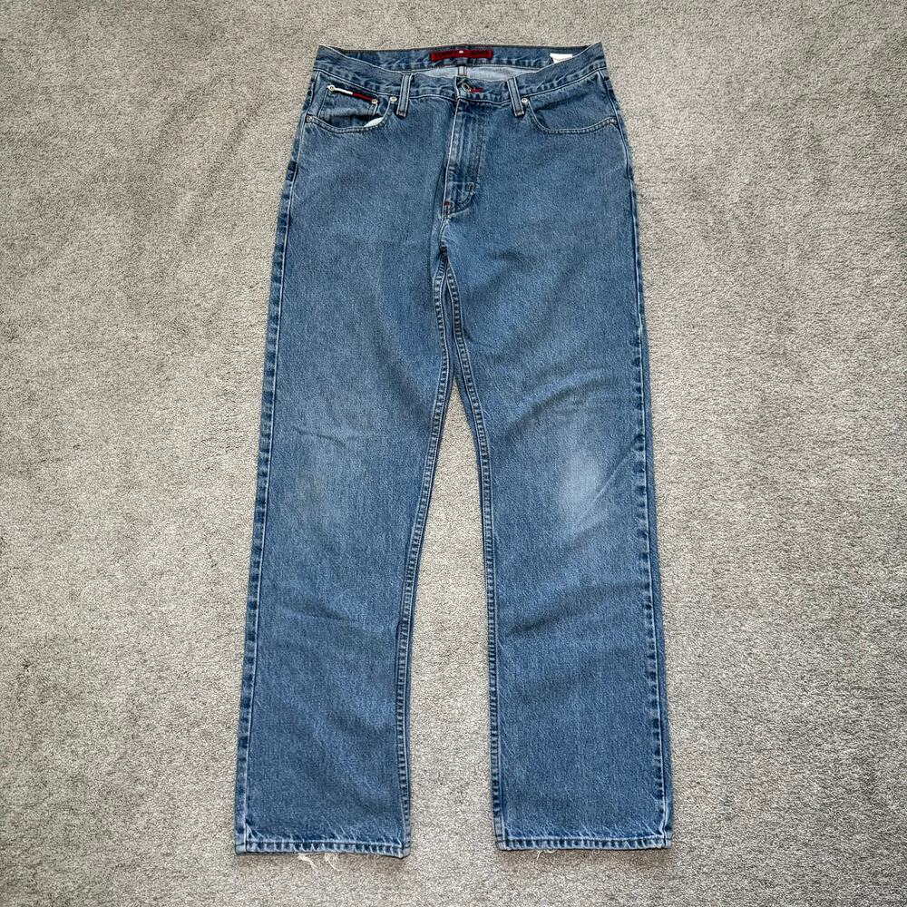 Tommy Hilfiger Jeans Men's Size 32/32 Straight Leg Denim Blue Jeans